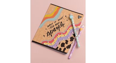 Тетради крафт и новые дизайнерские ручки от YES!