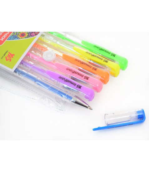Ручки гелевые YES Neon набор 6 шт - фото 2 из 4