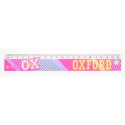 Линейка 20 см "Oxford"(pink)