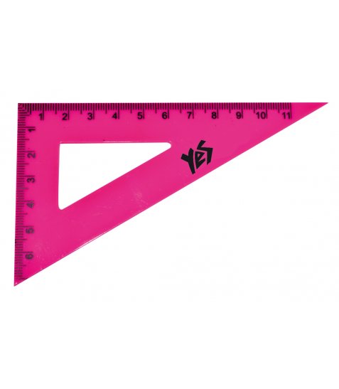 Треугольник YES прямоугольный флюор. 11 см - фото 2 из 6