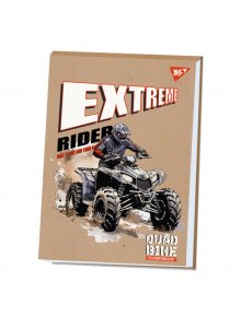 Альбом для малювання YES А4 20 аркушів клеєний білила "Extreme rider" крафт