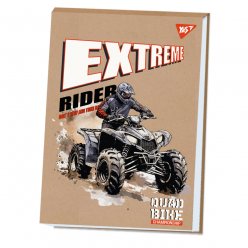 Альбом для малювання YES А4 20 аркушів клеєний білила "Extreme rider" ..