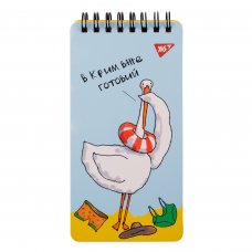 Spiral notebook Yes 80x160 60 sheets Гусь checked