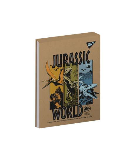 Блокнот YES Jurassic World 80 аркушів клітинка - фото 1 з 1