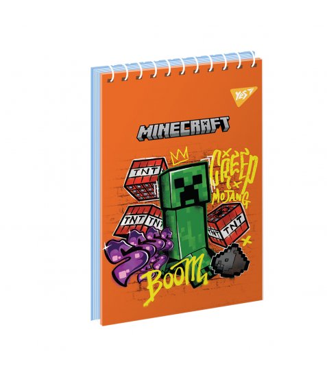 Зошит для записів YES А7 Minecraft 80 аркушів клітинка - фото 1 з 3