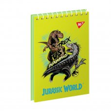 Зошит для записів YES А7 Jurassic World 80 аркушів клітинка