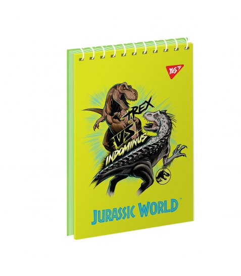Зошит для записів YES А7 Jurassic World 80 аркушів клітинка - фото 1 з 3