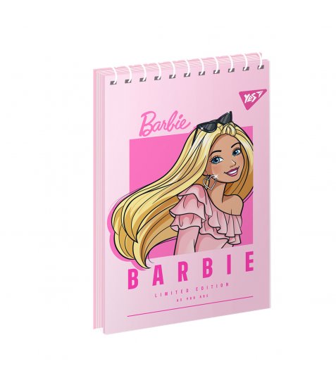 Зошит для записів YES А7 Barbie 80 аркушів клітинка - фото 1 з 3