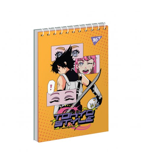 Зошит для записів YES А6 Anime. Tokyo 80 аркушів клітинка - фото 2 з 3