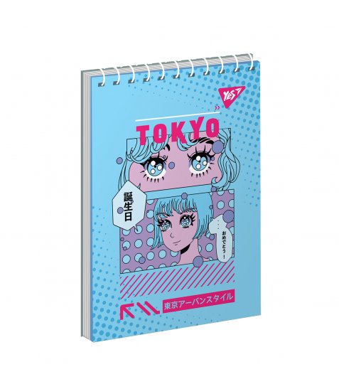 Зошит для записів YES А6 Anime. Tokyo 80 аркушів клітинка - фото 3 з 3