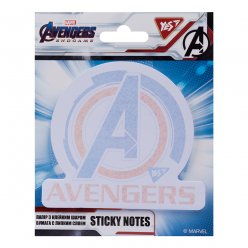 Бумага с липким слоем YES фигурная "Avengers", 40 лист