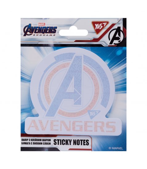 Бумага с липким слоем YES фигурная "Avengers", 40 лист - фото 1 из 2