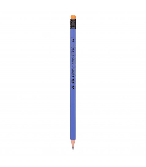 Олівець чорнографітний YES Erudite трикутний з гумкою - фото 1 з 3