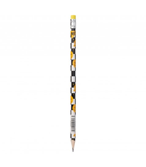 Олівець чорнографітний YES Melt Smile трикутний з ластиком - фото 1 з 3