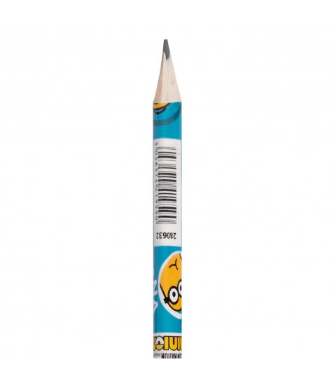 Олівець чорнографітний YES Minions трикутний з ластиком - фото 3 з 3