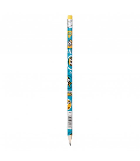 Олівець чорнографітний YES Minions трикутний з ластиком - фото 1 з 3