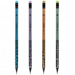 Олівець чорнографітний Yes Fusion з гумкою 4 кольори мікс