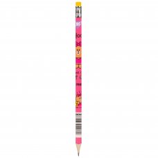 Олівець чорнографітний Yes Line Friends трикутний з гумкою