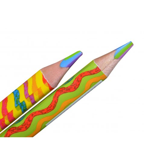 Карандаш YES "Rainbow" Jumbo с шестицветным грифелем, треугольный - фото 4 из 4