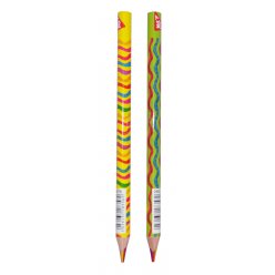 Олівець "YES" Jumbo "Rainbow" з шестиколірним грифелем, трикутний