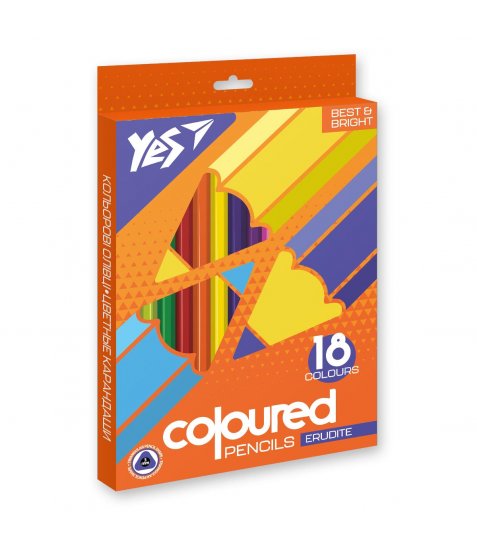 Карандаши цветные YES 18 цв Erudite - фото 1 из 1