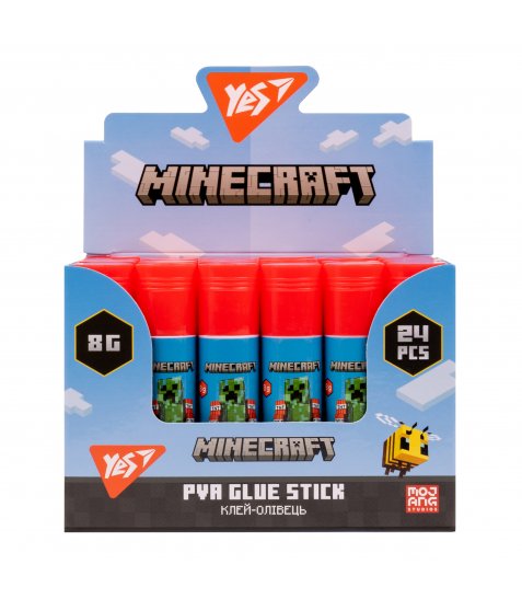 Клей-олівець Yes PVA Minecraft 8г - фото 2 з 2