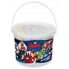 Coloured chalk YES 16 pcs. JUMBO in bucket Marvel