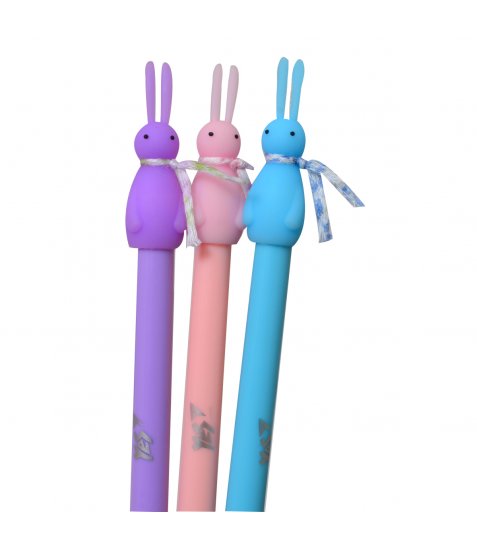Ручка кулькова YES Rabbit 0,7 мм синя автоматична - фото 2 з 5