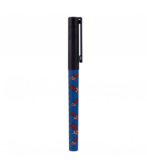 Ручка кулькова YES 8bit UA Fire 0,7 мм синя - фото 1 з 4