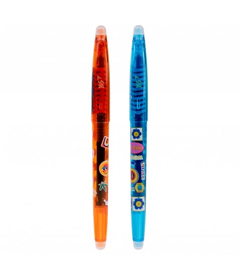Ручка гелева YES пиши-стирай Sticky mood 0,7 мм синя - фото 2 з 4