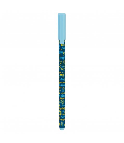 Ручка кулькова YES Freedom Ukraine 0,7 мм синя - фото 1 з 4