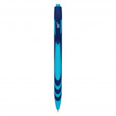 Ручка кулькова YES На хвилі автоматична 0,7 мм синя