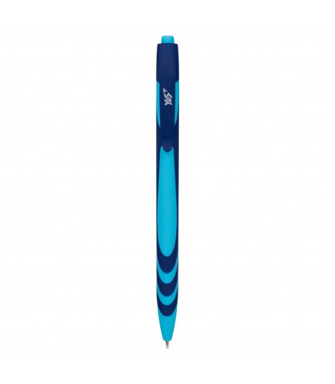 Ручка кулькова YES На хвилі автоматична 0,7 мм синя - фото 1 з 4
