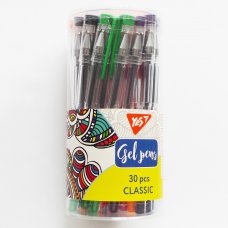 Ручка гелева YES Classic 15 кольорів