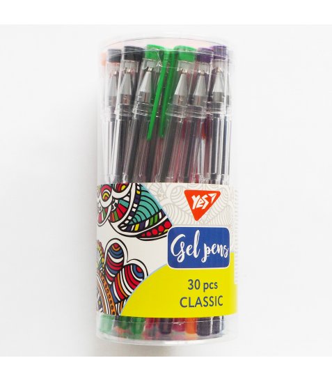 Ручка гелева YES Classic 15 кольорів - фото 1 з 1