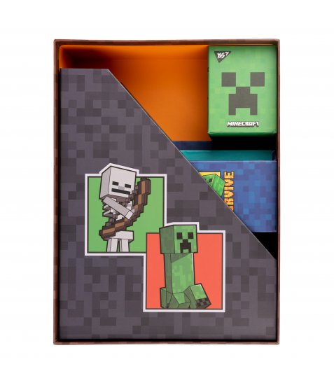 Настільний органайзер в наборі YES Minecraft картонний, 4 предмети - фото 3 з 4