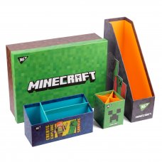 Настільний органайзер в наборі YES Minecraft картонний, 4 предмети