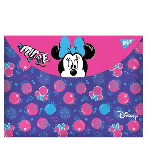 Папка-конверт на кнопці YES А4 Minnie Mouse - фото 1 з 1