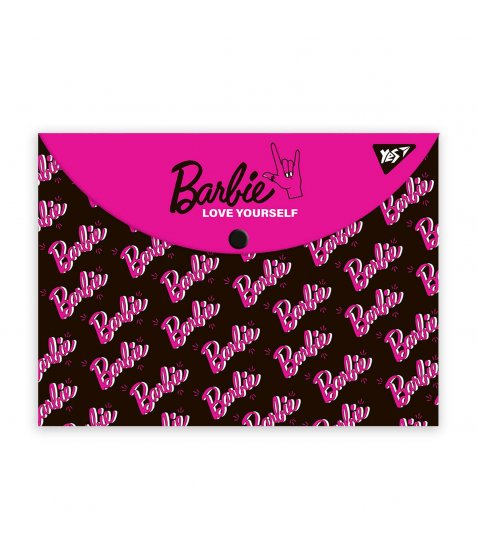 Папка-конверт на кнопці YES А4 Barbie - фото 1 з 1