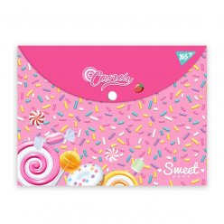 Папка-конверт на кнопці YES А4 Sweet Cream