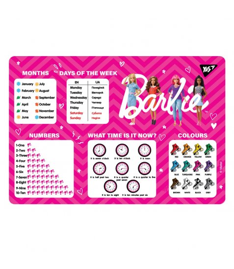Підкладка для столу YES Barbie англійська - фото 1 з 1