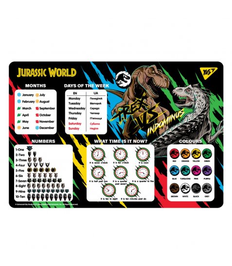 Підкладка для столу YES Jurassic World англійська - фото 1 з 1