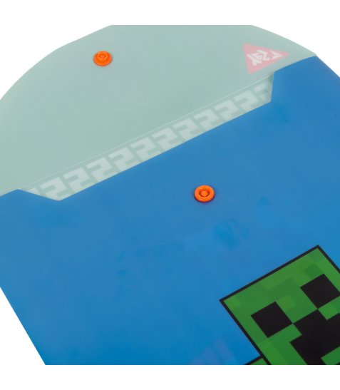 Папка-конверт YES А4 на кнопці Minecraft вертикальна - фото 3 з 3