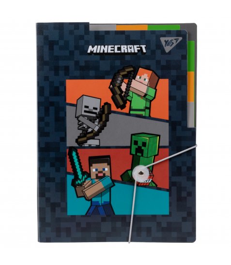 Папка YES А4 з 3 роздільниками Minecraft - фото 1 з 4