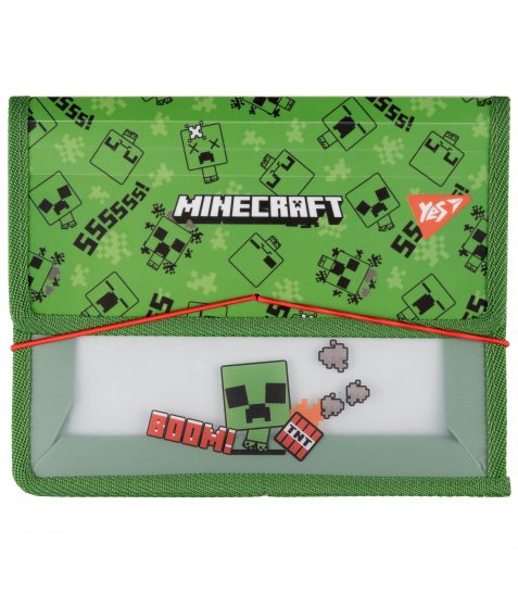 Папка для зошитів на резинці пластикова Yes Minecraft Creeper В5 - фото 1 з 2