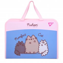 Briefcase Yes FC with fabric handles Pusheen