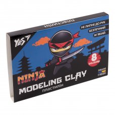 Пластилін YES, 8 кол., 160г "Ninja"