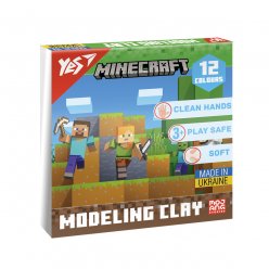 Пластилін Yes Minecraft 12 кольорів 240 г