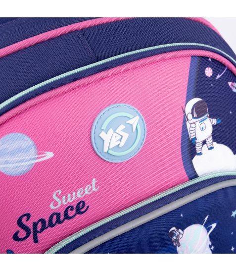 Рюкзак шкільний напівкаркасний YES S-40 Space Girl - фото 9 з 23