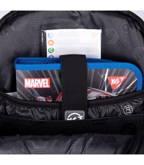 Рюкзак шкільний напівкаркасний YES S-40 Marvel Deadpool - фото 2 з 16